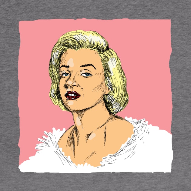 Marilyn Monroe Print by rachelsfinelines